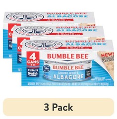 5 oz cans,(Pack of 4) Bumble Bee Chunk White Albacore Tuna in Water