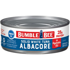 Bumble Bee Solid White Albacore Tuna in Oil, 5 oz Can – Wild Caught Tuna
