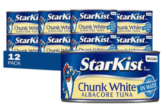 Chunk White Albacore Tuna in Water, 12 Oz, Pack of 12