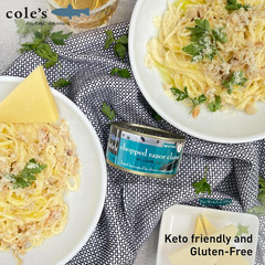 COLES CANNED and CHOPPED CLAMS – Harvested in Crystal Clear Water, Gluten Free F