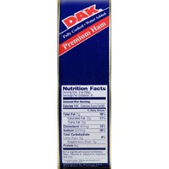 DAK Premium Canned Ham 16oz Fully Cooked, Ready To 1 Pound (Pack of 2), White