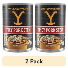 (2 pack) New Yellowstone Spicy Pork Stew 15 oz. Can