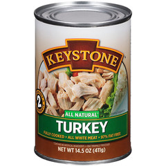 24 Cans- Keystone Meats All Natural Turkey Fully Cooked 14.5oz No Preservatives✅