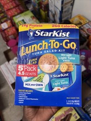 Starkist Chunk Light Tuna In Water Lunch To-Go 4.1 oz., 5 ct.
