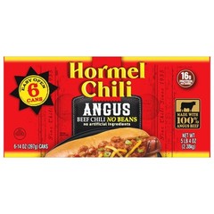 12 Pack Canned Chili No Beans Angus Beef 15oz Protein Rich Shelf Stable New