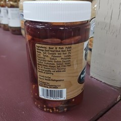 Troyer Cheese Pickled Smoked Polish Sausage Ready to Eat USA Made Pack of 2 Jars