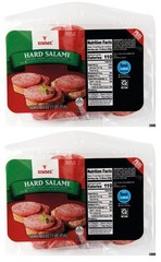 Simms Hard Salami Slices Natural Smoke Flavor 16 Ounces (2 Bags)
