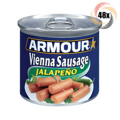 48x Cans Armour Star Jalapeno Flavor Vienna Sausages | 4.6oz | Fast Shipping!