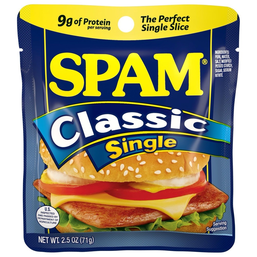 Spam 🍳Single Classic 🥪 2.5 Ounce Pouch (Pack of 12)