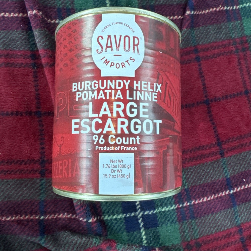 Savor Imports Extra Large Escargot, 1.76 Pound Can exp. 1/13/27 FREE SHIPPING