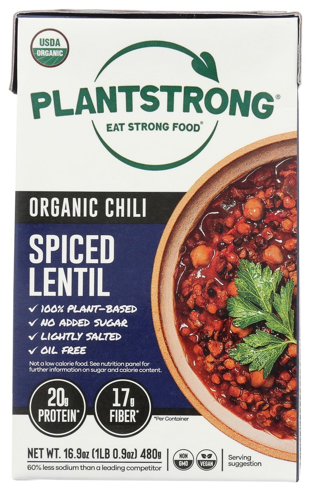 Plantstrong Chili Lentil Spiced 16.9 oz (Pack Of 6)