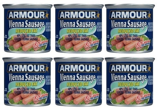 Armour Vienna Sausage Reduced Fat 6 Pack