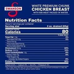 2 Pack/12.5oz Each Premium White Chunk Chicken Breast in Water