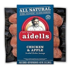 Aidells Chicken & Apple Smoked Chicken Sausage 12 Oz (4 Pack)