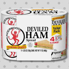 Deviled Ham Spread, 4.25 Ounce (Pack of 4) canned meat..