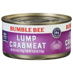 6oz can, Bumble Bee Fancy Lump Crabmeat, new