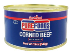 San Miguel Pure foods Corned Beef With Juices & Chunks 12oz