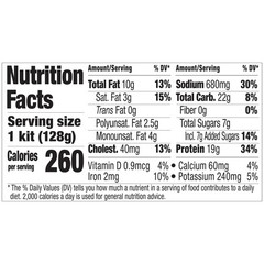 Lunch-To-Go Mix Your Own Tuna Salad, Chunk Light Tuna Pouch, 4.5 Ounce Kit, 1…