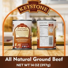 (Pack of 120 Cans 14oz) Keystone Meats | Beef | Pork | G Beef | Turkey | Chicken