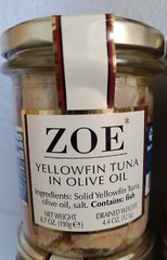 4Premium Yellowfin Tuna in Olive Oil Solid In Vacuum Seal Jars 6.7oz Ea BB 2028