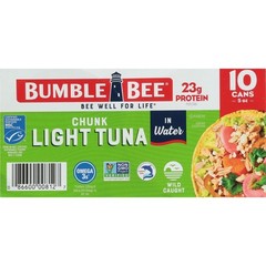 (Pack of 10) Chunk Light Tuna in Water, 5 oz cans
