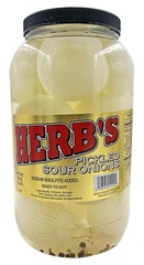 Herbs Pickled Sour Onions Gallon Jar