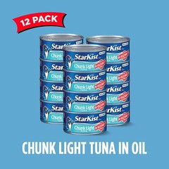 Chunk Light Tuna in Oil 12 Oz Pack of 12
