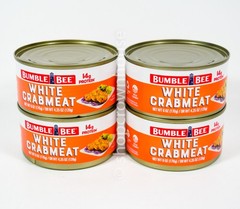 4 Bumble Bee Wild Caught Premium White Flake Crabmeat 6oz can 05/2028