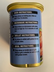 Three Cans of GREAT VALUE Luncheon Meat. Made with Pork. 12 Oz. Each Can