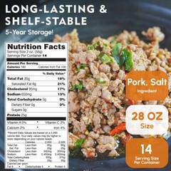 6 Cans Pack- Werling & Sons Pork Sausag Filling 28 Oz Fully Cooked Heat & Serve