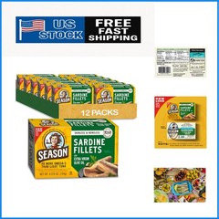 Sardines in Extra Virgin Olive Oil, 22g Protein, Non-GMO, 12 Cans, High Calcium