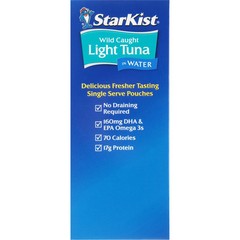 StarKist Chunk Light Tuna in Water , 2.6 oz Pouch ,8 Pack