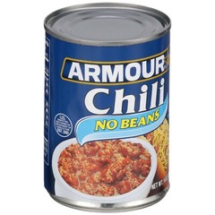 8 Cans Armour Star No-Bean Chili Ideal for Topping Nachos Hot Dogs Rice 14 oz ea