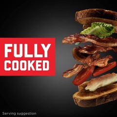 HORMEL BLACK LABEL Thick Cut Fully Cooked Bacon – Gluten Free, 2.52 oz (Pack of
