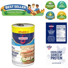 Ready-to-Eat Swanson Canned Chicken Breast 4-Pack, 4.5 oz – Gluten Free