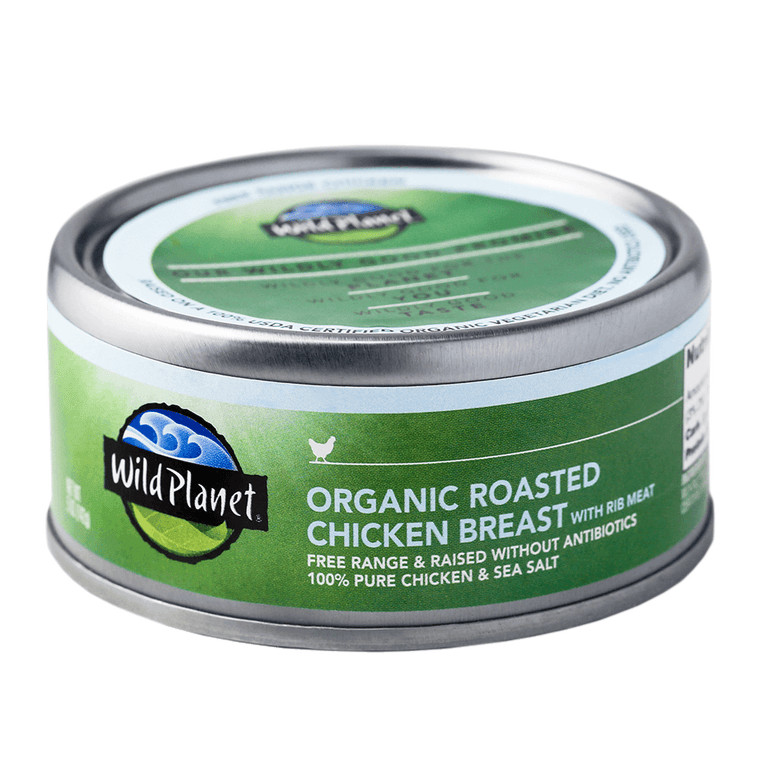 Wild Planet – Organic Roasted Chicken Breast with Rib Meat in 5 oz. cans!