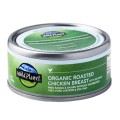 Wild Planet – Organic Roasted Chicken Breast with Rib Meat in 5 oz. cans!