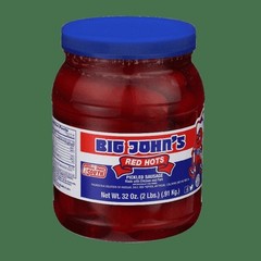 Ready to Eat Pickled Sausage 32oz Jar Low Carb Snack Protein Smoked Shelf Stable