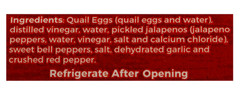 7 Farms Pickled Jalapeno Quail Eggs
