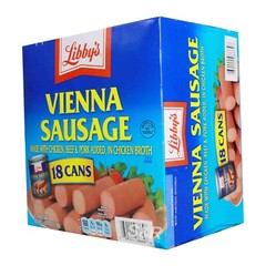 Libby’s Vienna Sausage, Canned Sausage, 4.6 OZ (Pack of 18)