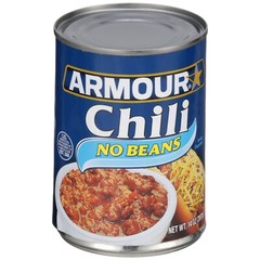 8 Cans Armour Star No-Bean Chili Ideal for Topping Nachos Hot Dogs Rice 14 oz ea