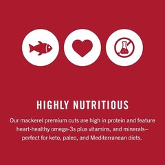 Mackerel in Olive Oil, 4.05 Ounce Can Pack of 6, Packaging May Vary, Skinless…