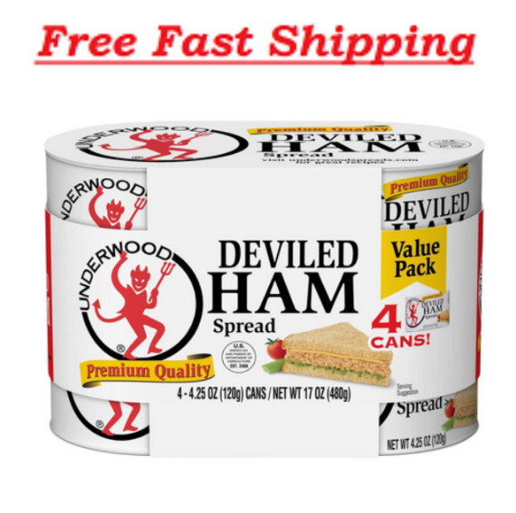 Underwood Deviled Ham Meat Spread, 4.25 Ounce (Pack of 4)