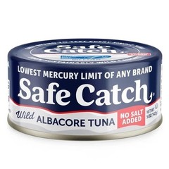 Wild Albacore Canned Tuna No Salt Added Lowest Mercury Tested Healthy Protein 6p