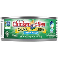 Chicken Of The Sea Chunk Light Tuna In Water, 5 Ounces, 48 Per Case