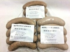 BOCKWURST German Sausage 20.oz $15 !! US SELLER !!