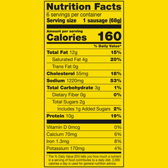 Penrose Big Mama Pickled Sausage, 10g Protein per Sausage, 2.4 oz., 6-Count