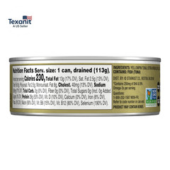 E.V.O.O. Solid Yellowfin/Light Tuna in Extra Virgin Olive Oil – 4.5 Oz Can (Pack