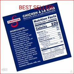 Swanson Canned Chicken a la King With White and Dark Chicken Meat, 10.5 OZ Can (