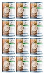 MOUNTAIN ESSENTIALS All Natural Fully Cooked Chicken 28oz, Food Pack of 12